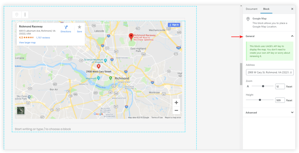 google-map-settings