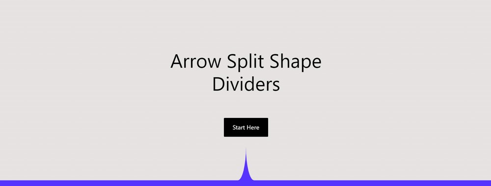 Arrow Split shape dividers