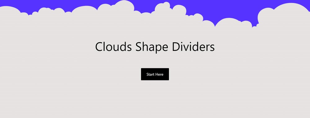 Clouds shape dividers