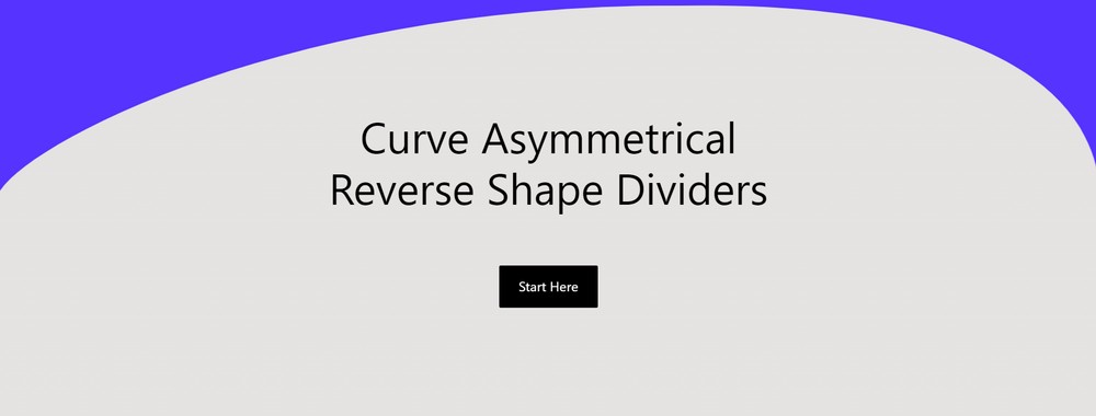 Curve Asymmetrical Reverse shape dividers