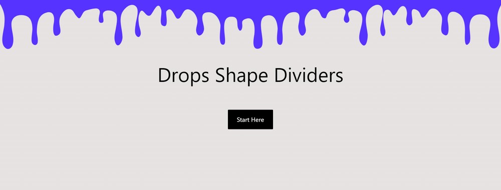 Drops shape dividers