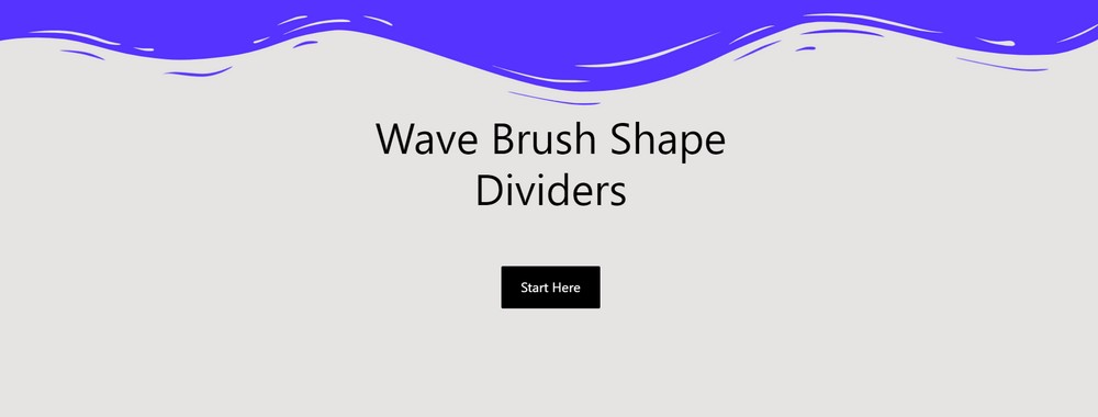 Wave Brush shape dividers