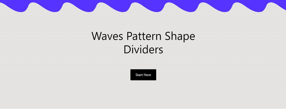 Waves Pattern shape dividers