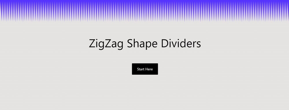 ZigZag shape dividers