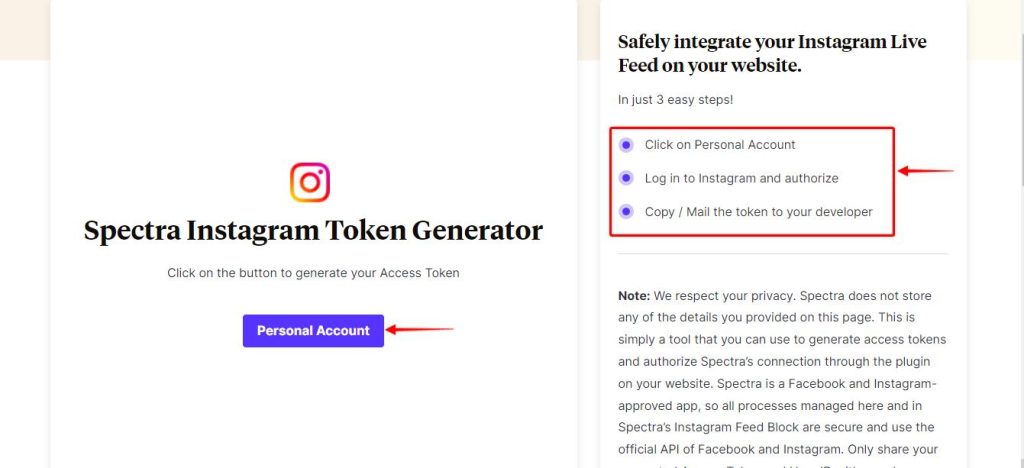 Spectra_instagram_developer_mode_Accesstoken_generator_login