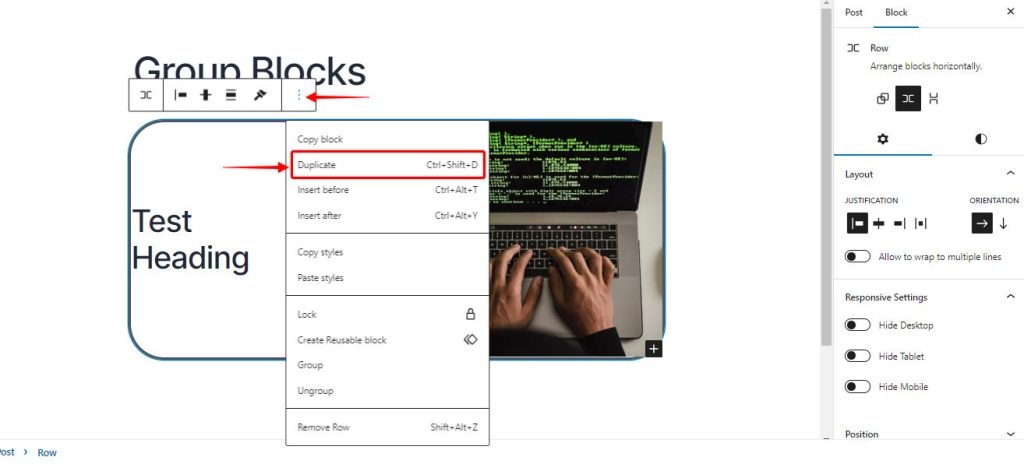 Spectra_one_adding_group_block_duplicating