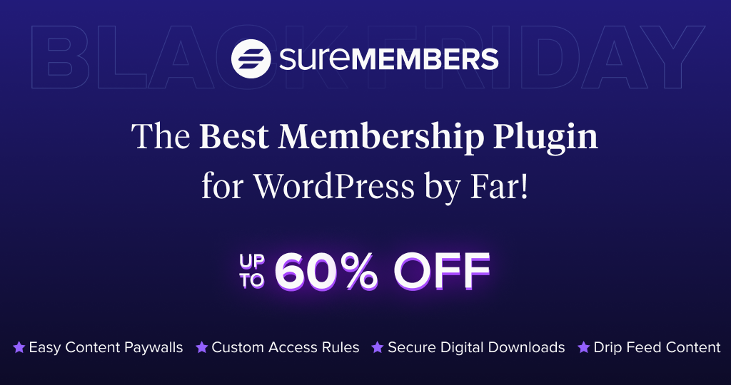 SureMembers - WordPress Black Friday Deals