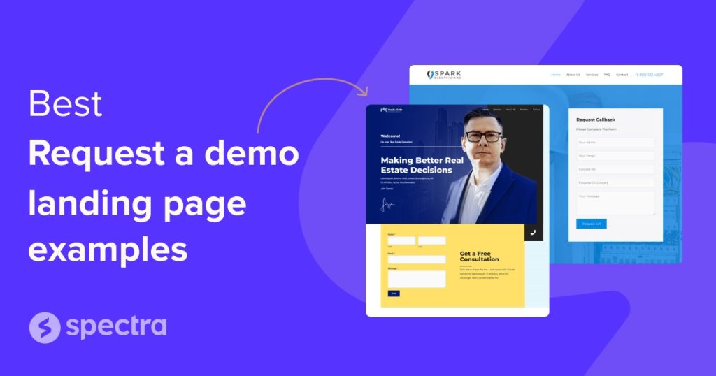 Request a Demo Landing Page Examples