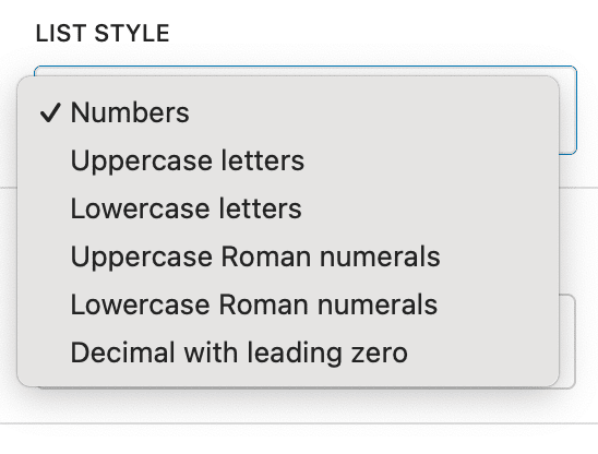 Nested list examples