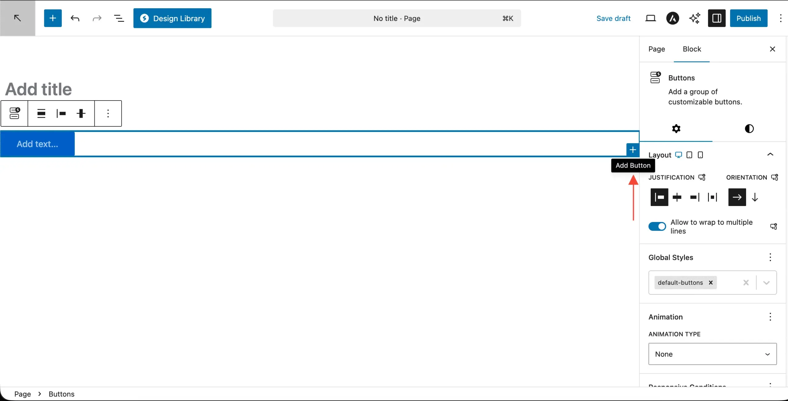 Adding Individual Buttons Scaled