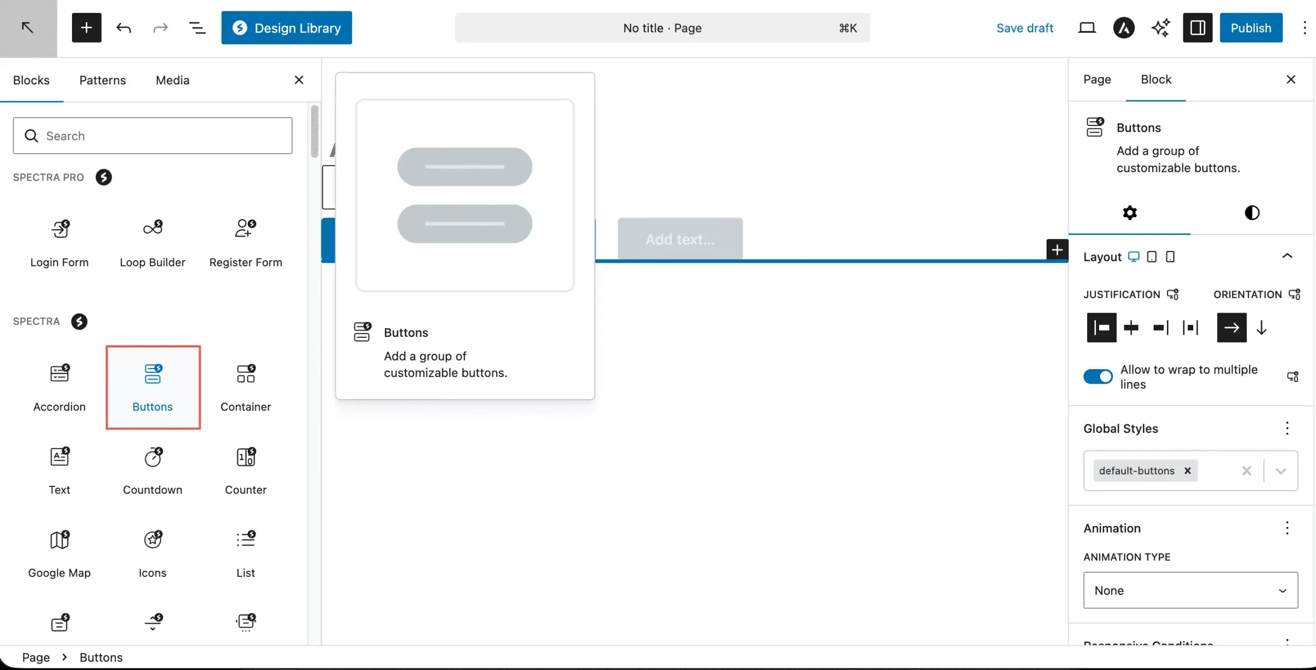 Adding The Button Block Scaled