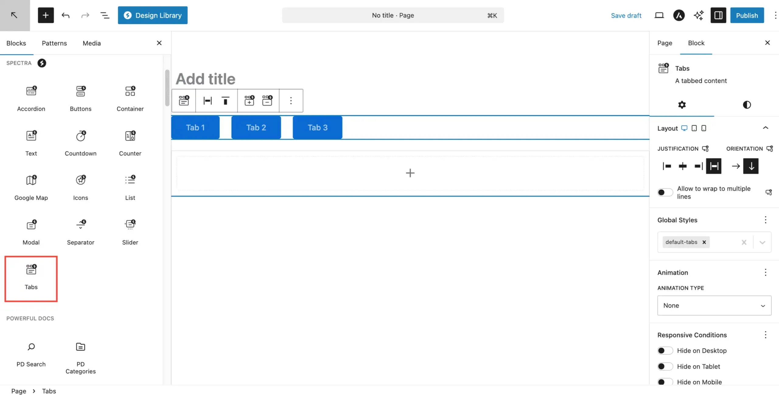 Adding The Tab Block Scaled