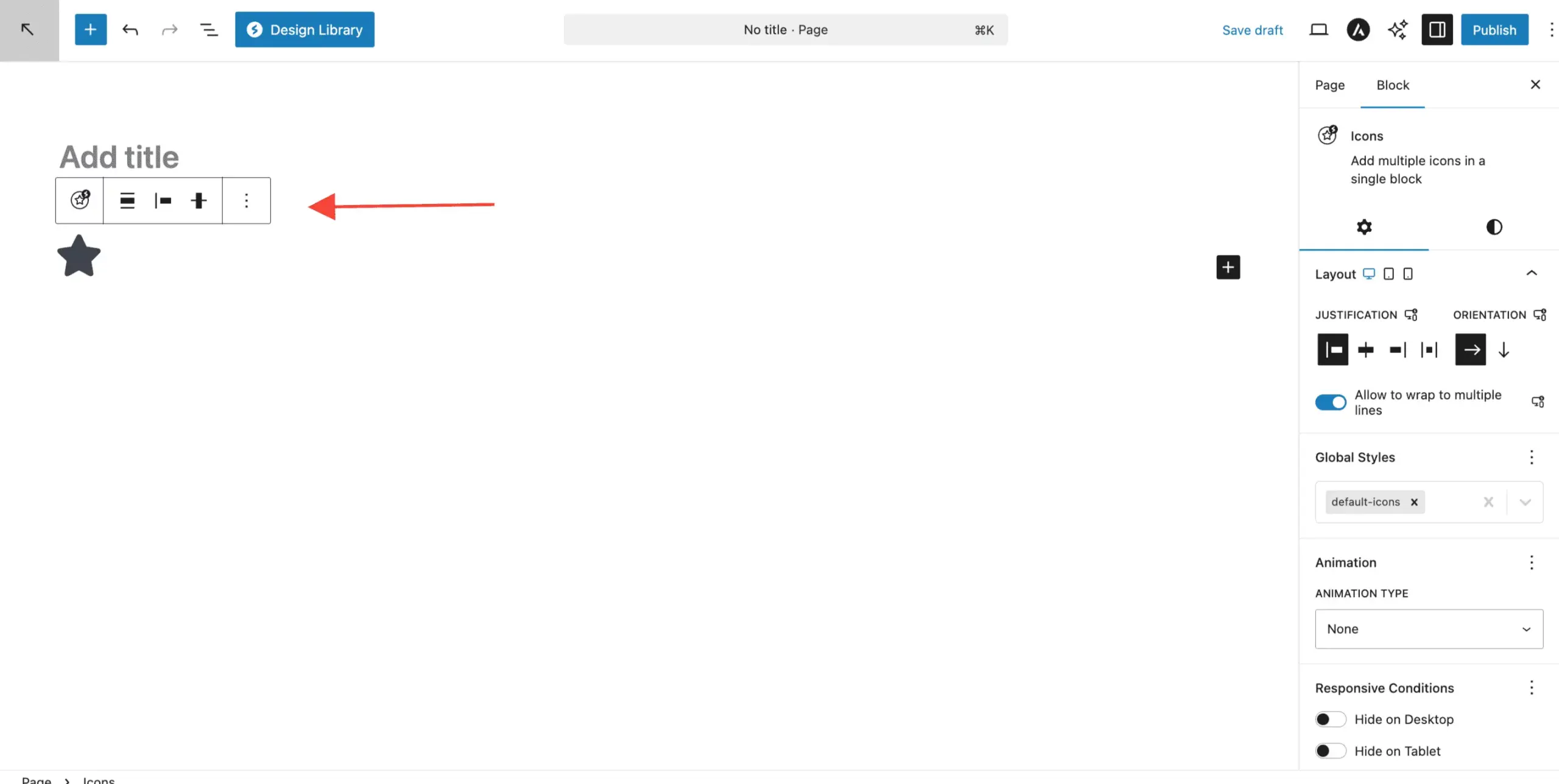 Icon Block Toolbar Options Scaled