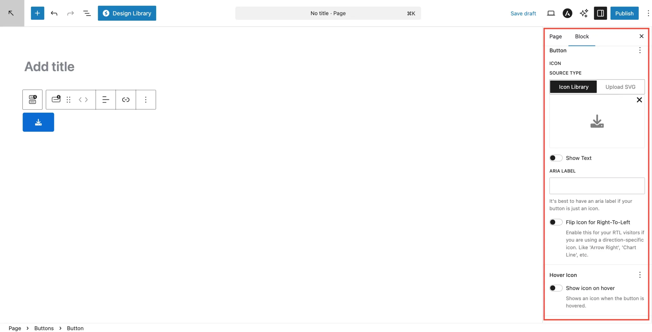 Icon Only Buttons Scaled