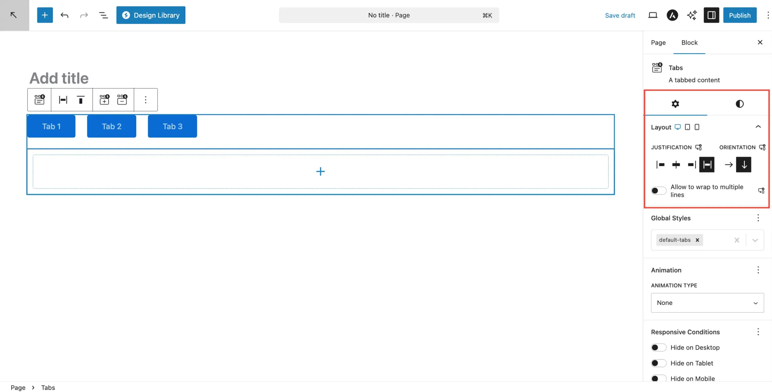 Tab Block Responsive Controls Scaled